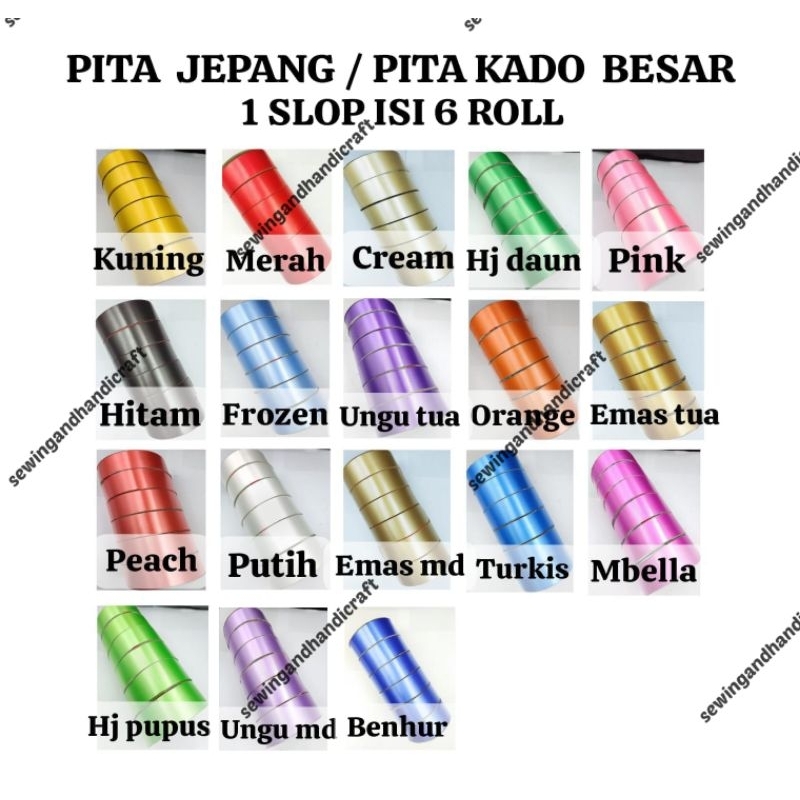 

Pita Kado Besar / Pita Besar / Pita Warna Besar