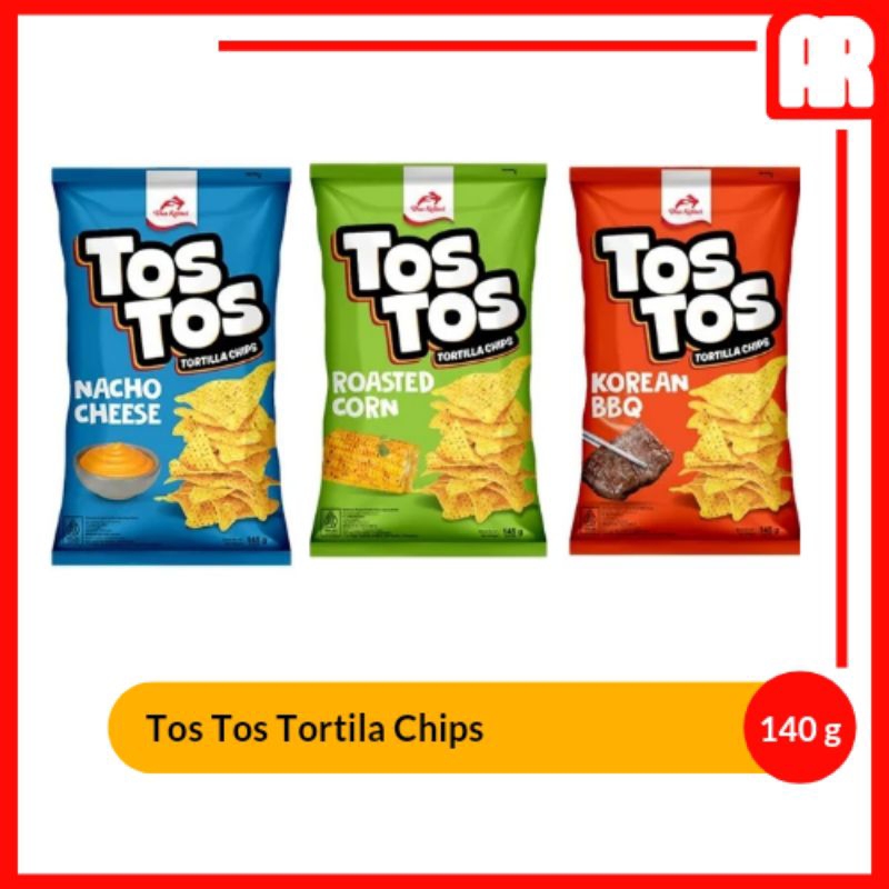 

Tos Tos Tortilla Chips 145g - Snack Makanan Ringan | AR Ostore