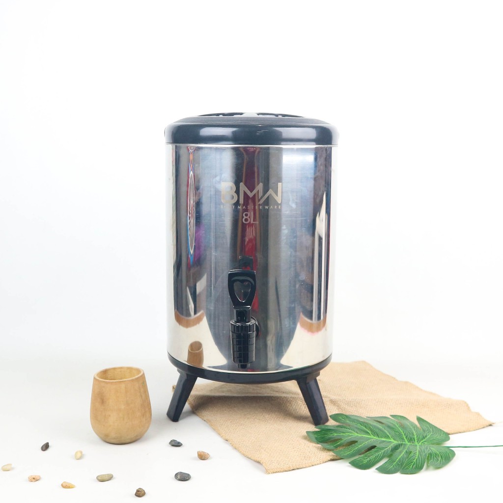 FM - Water Jug Milk Tea Bucket stainless steel 10L - Drink Jar