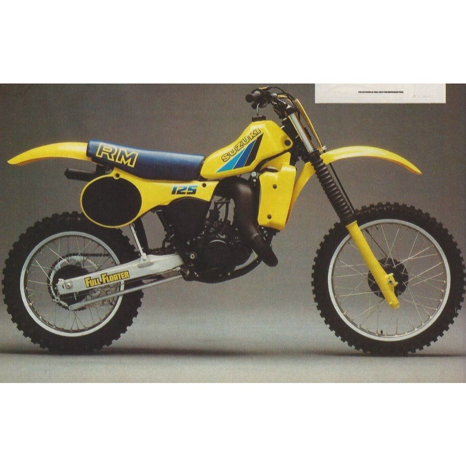 Sticker Decal Suzuki RM125 RM 125 1983 Hatesix