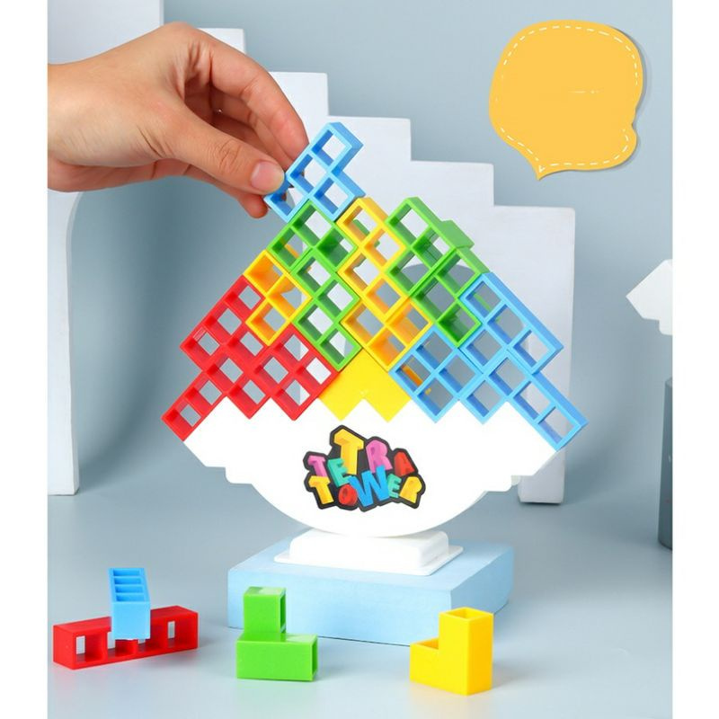 Mainan Tetra Tower /Mainan Interaksi Anak dan Dewasa/ Balance Game kado ulang tahun anak perempuan l