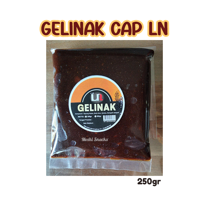 

Gelinak Cap LN 250gr Asli Bangka / Dodol Gelinak Ketan Bangka / Dodol Pedas Rempah Bangka / Gelinak Bangka Halal