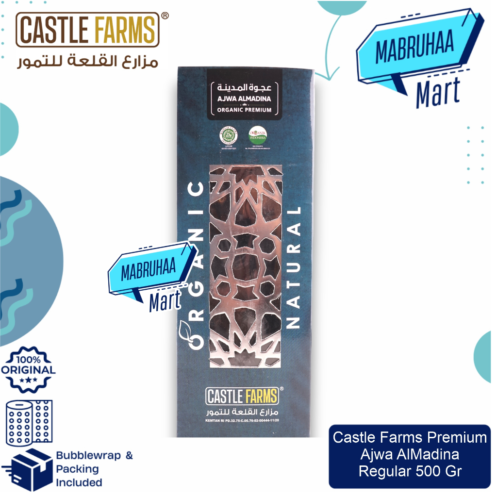 

Kurma Ajwa Al Madina Castle Farms (ukuran) Premium Berkualitas Almadina Kurma Nabi