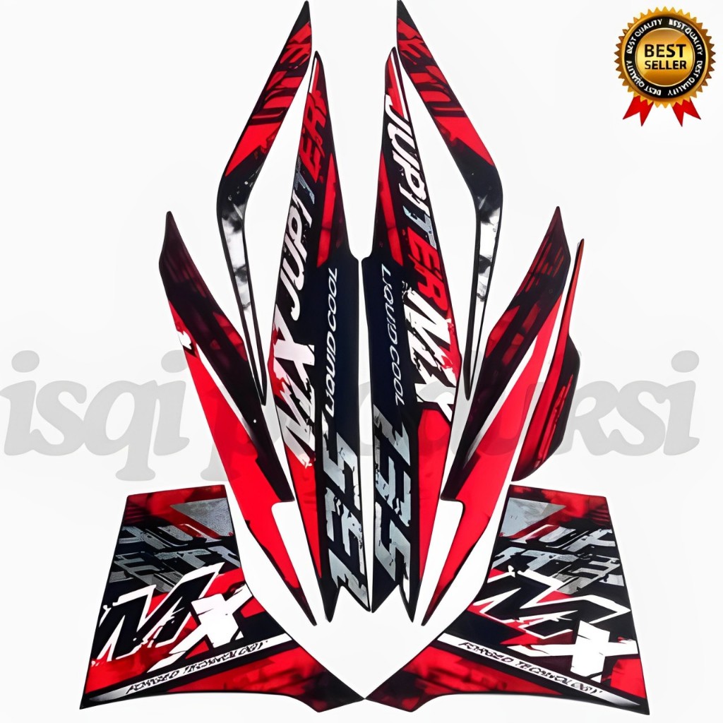 Stiker Striping Motor Yamaha Jupiter MX 2014 Merah Lis Les Body Jupiter MX 2014 Terbaik