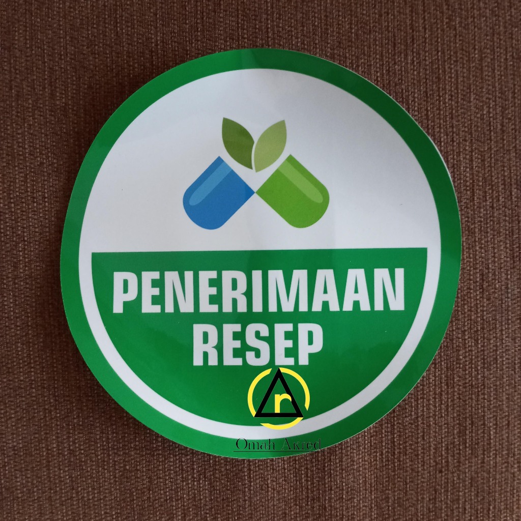 

Stiker Penerimaan Resep - Farmasi - Pharmacy - Apotek