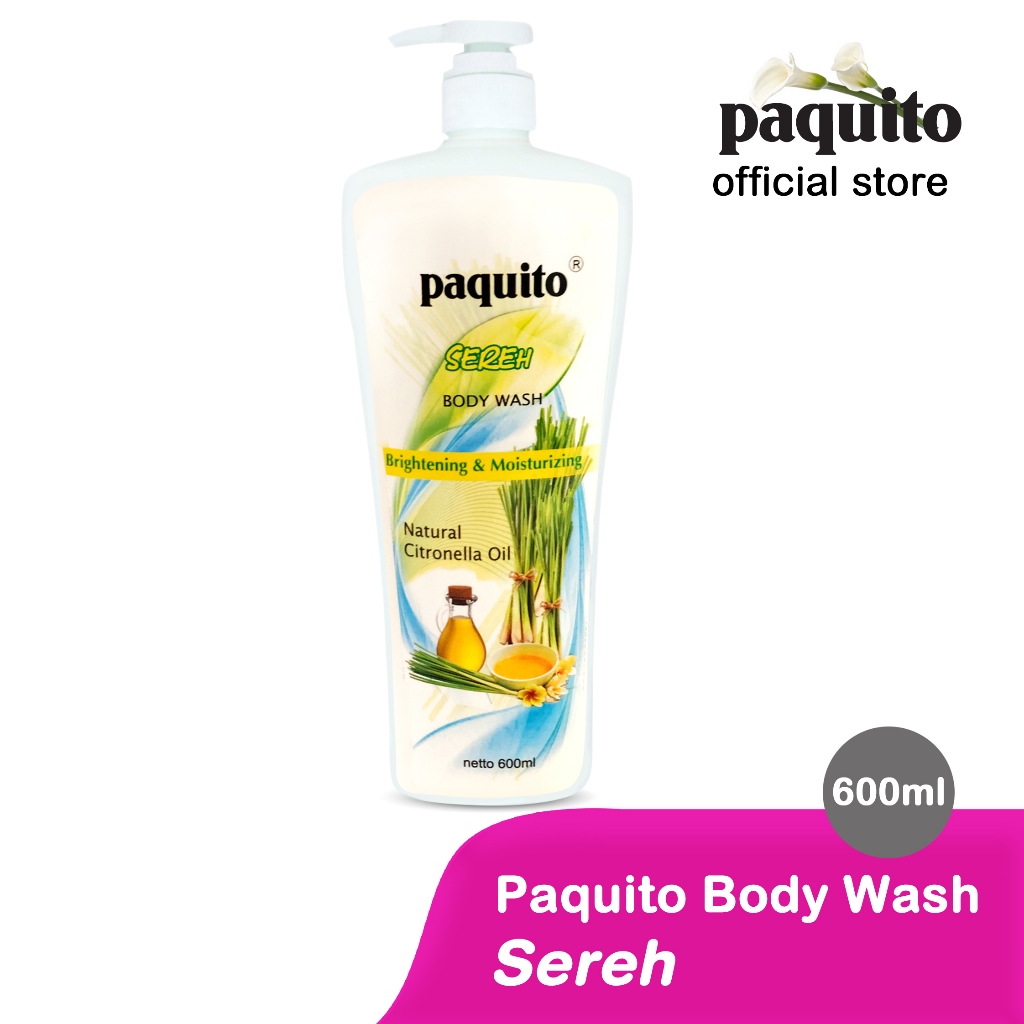 Sabun Cair Sereh Paquito Citronella Body Wash 600 ml