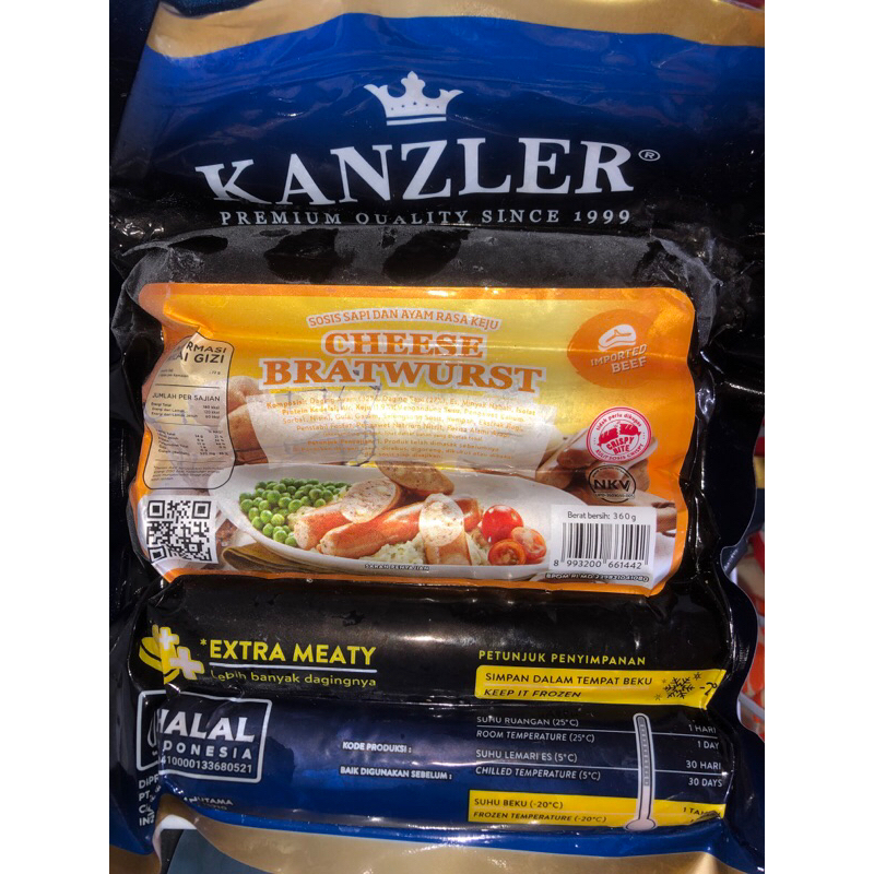 

KANZLER CHESSE BRATWURST 360GR
