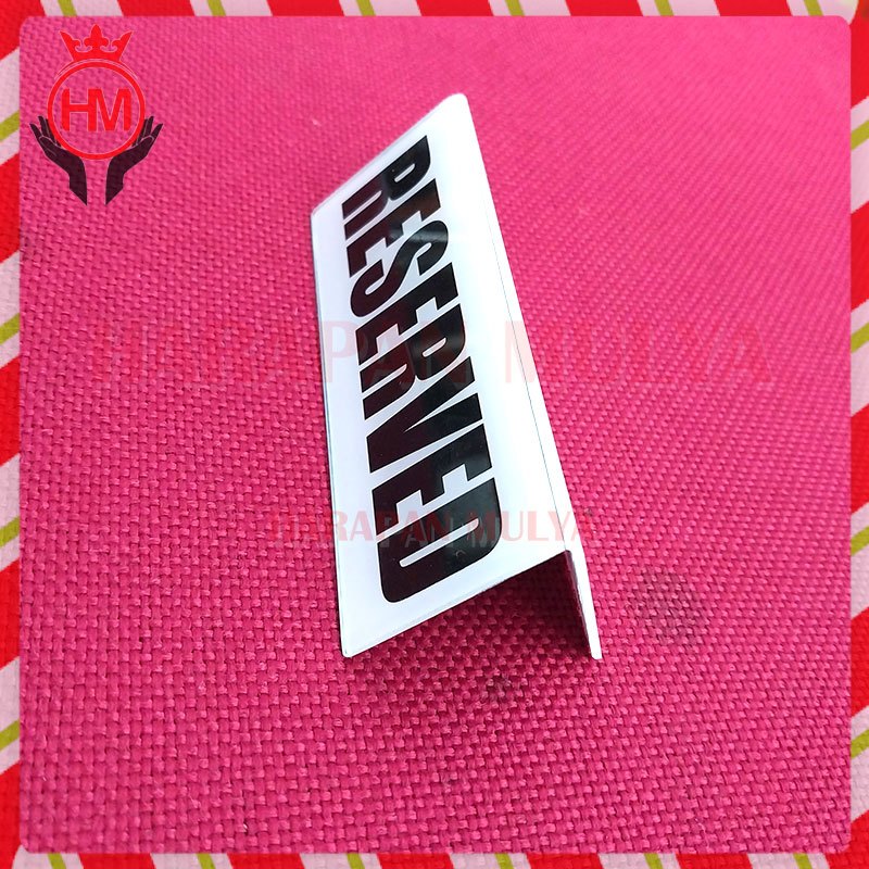

Acrylic Meja Reservasi Papan Reserved Papan Akrilik - Harapan Mulya
