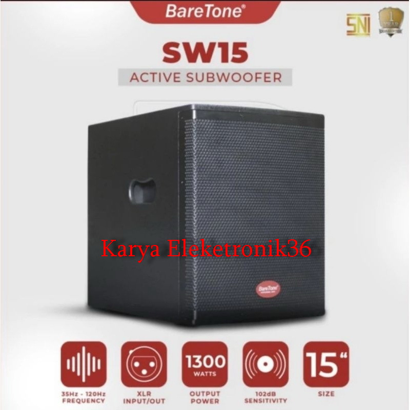 subwoofer aktif Baretone sw15 original subwoofer sw15 15 inch