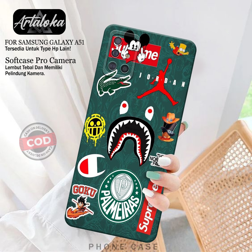 Softcase Hp Samsung Galaxy A51 Fashion Case Branded Case Samsung Galaxy A51 Silikon TPU Pro Camera C
