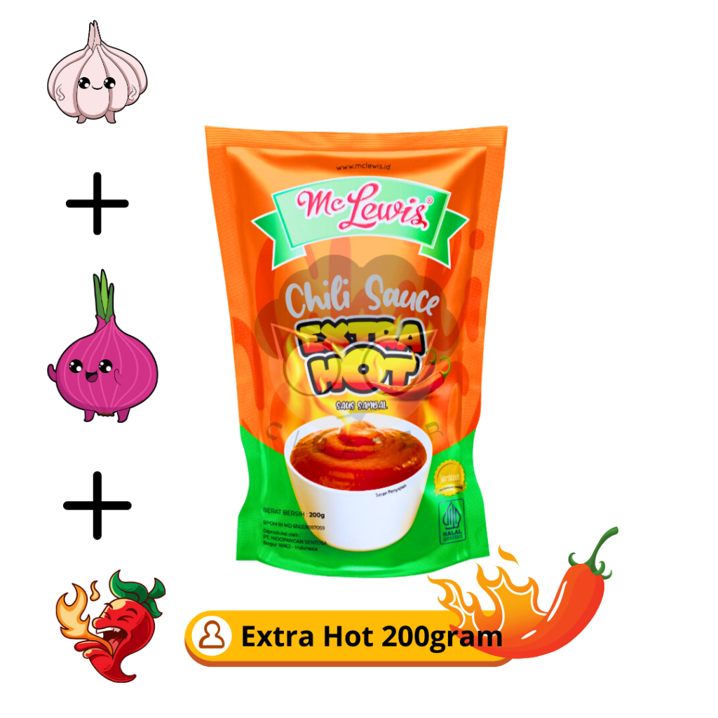 

Saus Extra Hot 200gr / Mc Lewis Extra Hot 200gr