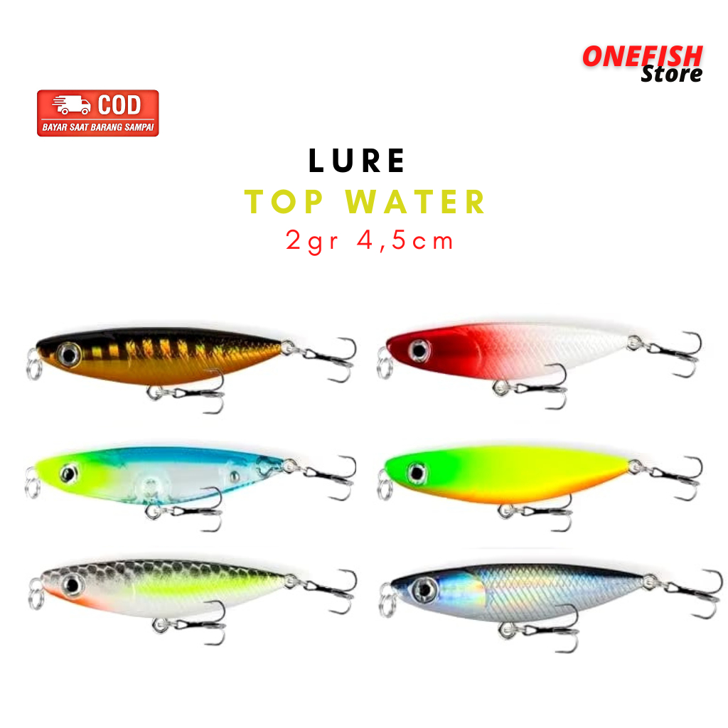 Mini Lure Top Water 4.5cm 2.gr Minnow Minow Top Water