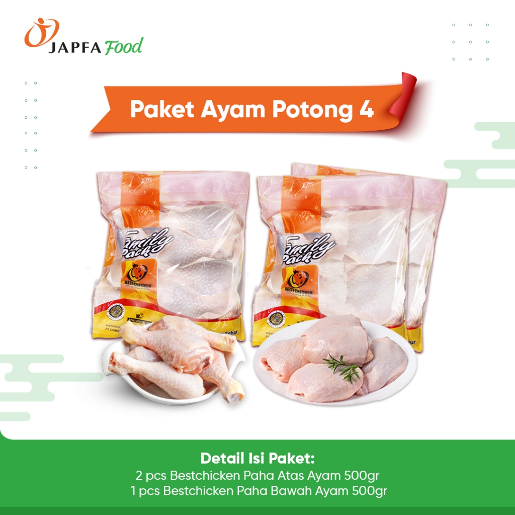 

Paket Ayam Potong 4 - Bundling Bestchicken Paha Atas Ayam & Paha Bawah Ayam