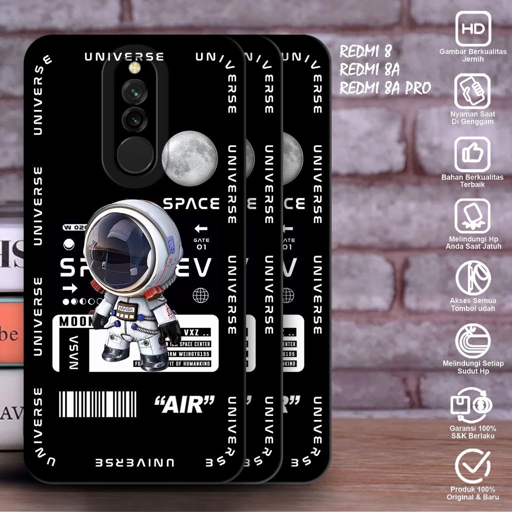 SOFTCASE XIOAIMI REDMI 8 8A 8A PRO - Case Xiaomi Redmi 8 8A 8A Pro Motif (ASTRONOT) Case Pro Camera 