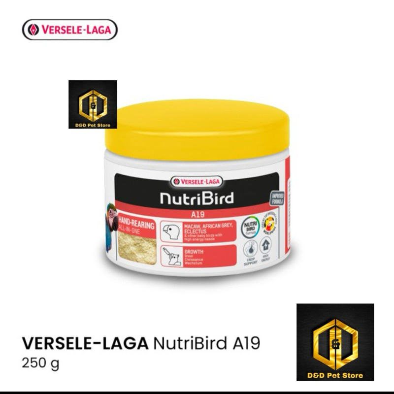 Pakan Lolohan NUTRIBIRD A19 pakan lolohan kenari, lovebird, falk, macow, african greey