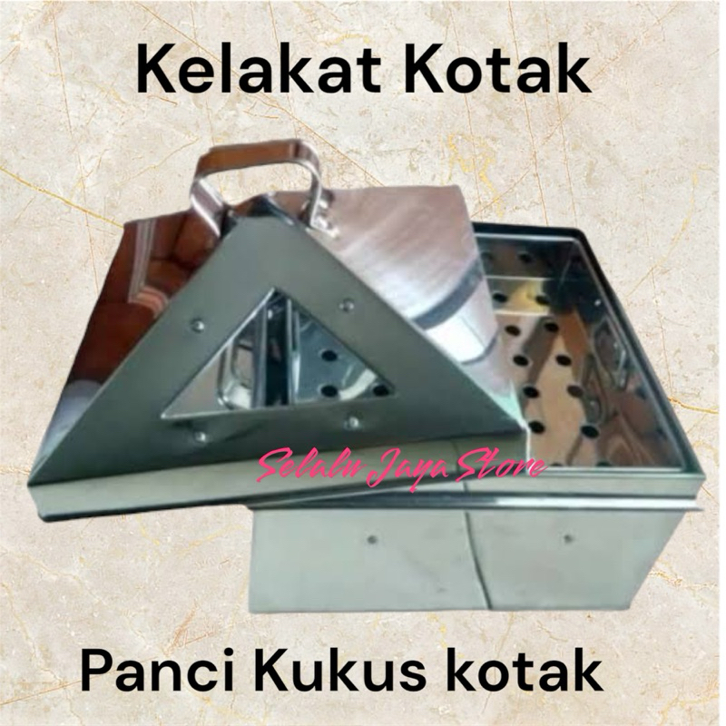 PANCI KUKUS KELAKAT KOTAK STAINLESS