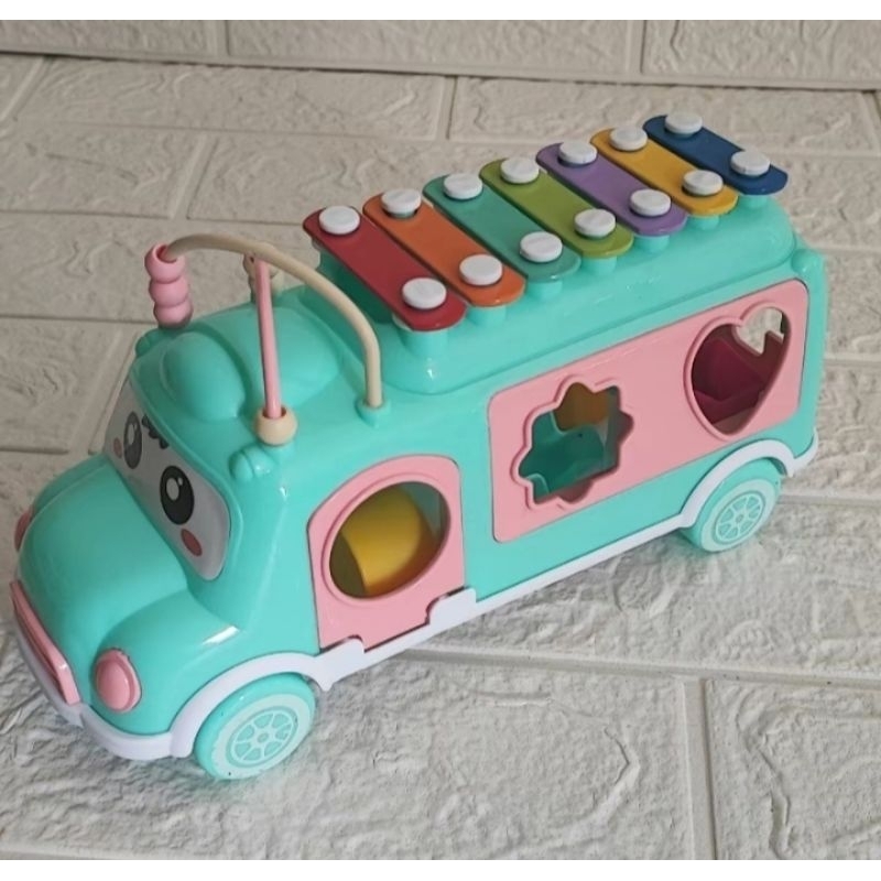 Mainan Edukasi Anak Bus XYLOPHONE YE20