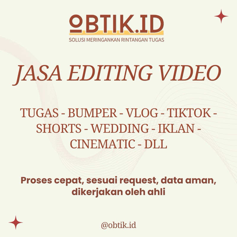 JASA EDITING VIDEO