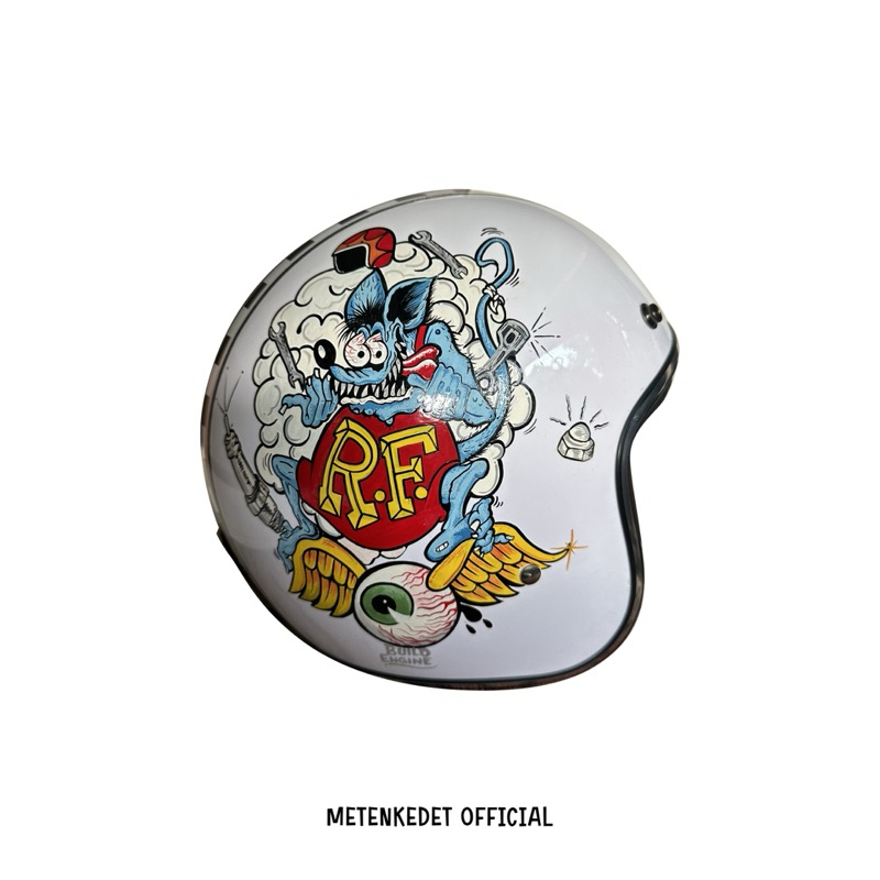 Helmet painted ratfink meten kedet
