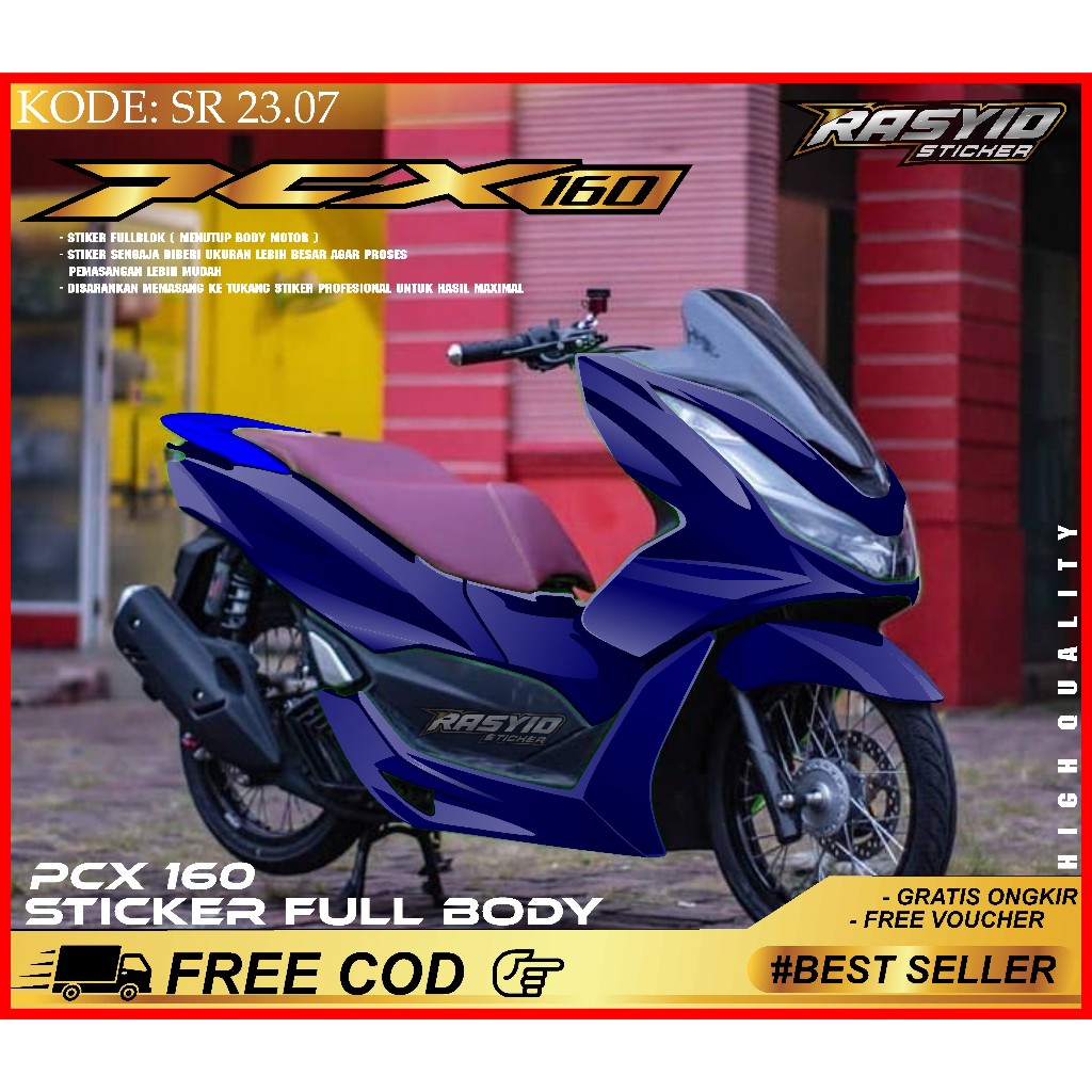 COD Sticker Decal Pcx 160 Full Body Honda PCX Cbs Abs 160 Tahun 2021 2022 2023 2024 Decal Sticker Fu