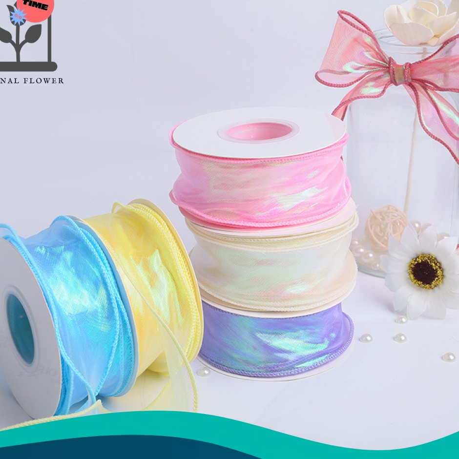 

EKSKLUSIF 1ROLL Pita RibbonKoreaHOLOGRAM Glossy Mengkilat Kado Dekorasi Hampers Bouquet Lebar 4cm Panjang 9meter Fish Tail Colourful Cantik Murah Kerajinan Tangan