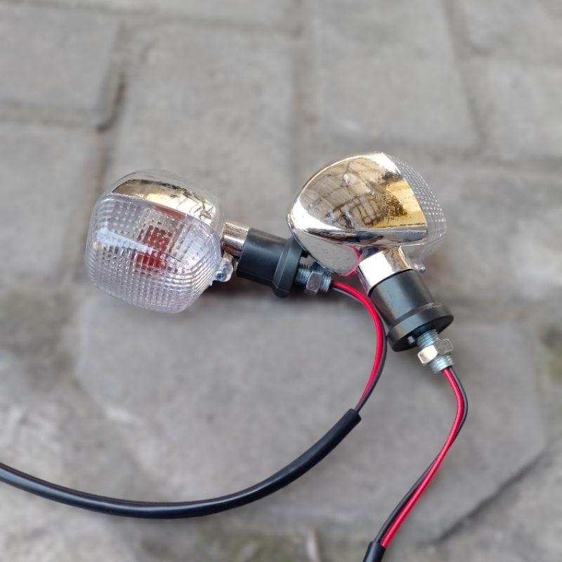 lampu sen sein riting ninja R RR krom mika putih variasi MP Megapro Tiger gl 100 pro cb Vixion RX-Ki