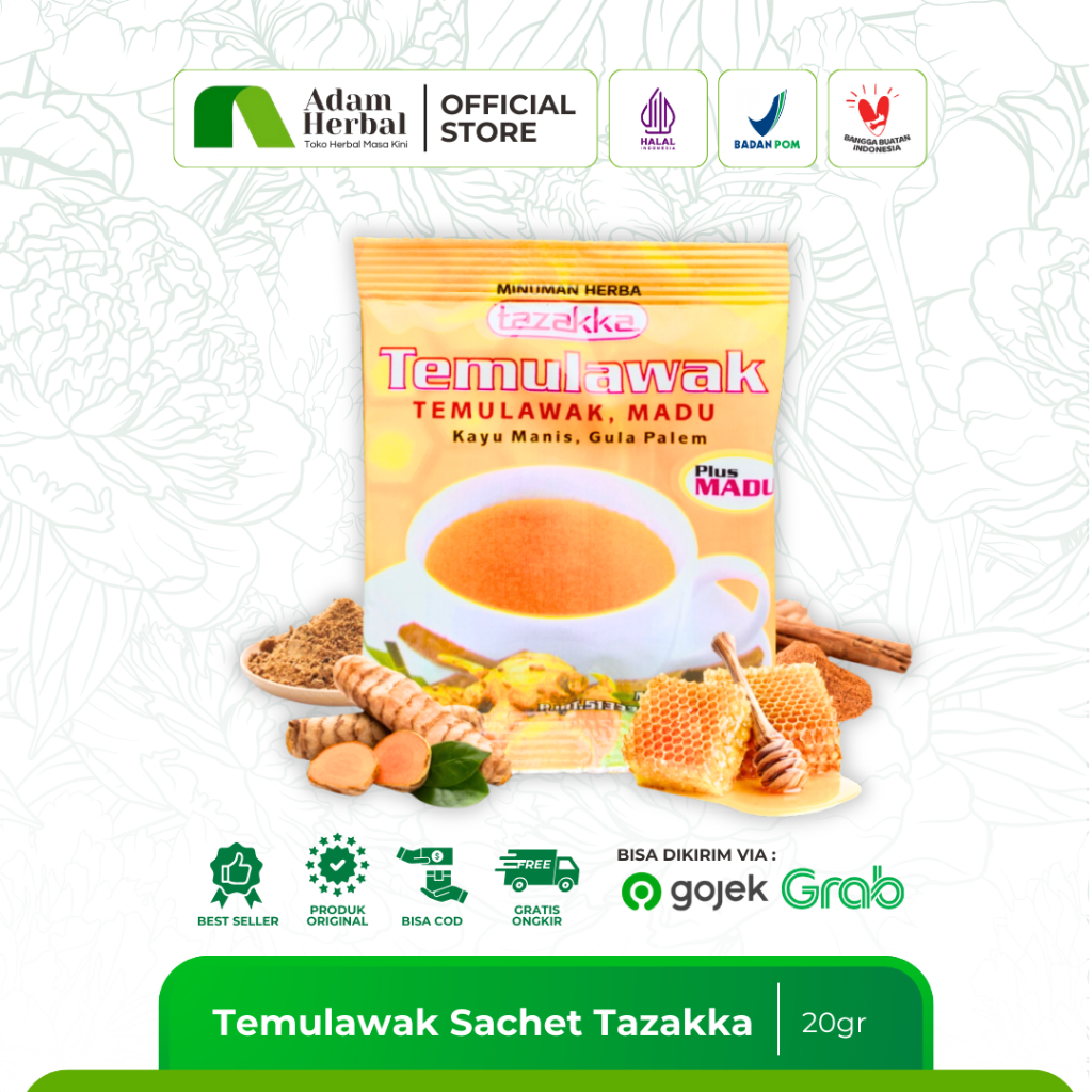 

Temulawak Bubuk Plus Madu Tazakka 23gr - Minuman Herbal untuk Pencernaan & Kesehatan Liver