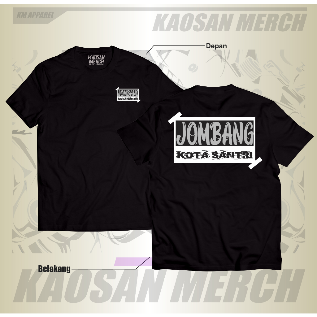 Kaos Kota Jombang Tshirt Jombang kota santri Jawa Timur Cotton combed