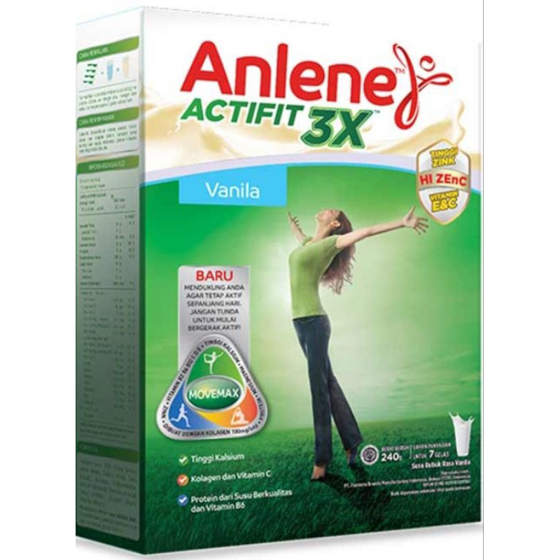 

Anlene Actifit 3x Hi-Calcium 230g Susu Nutrisi Aktif