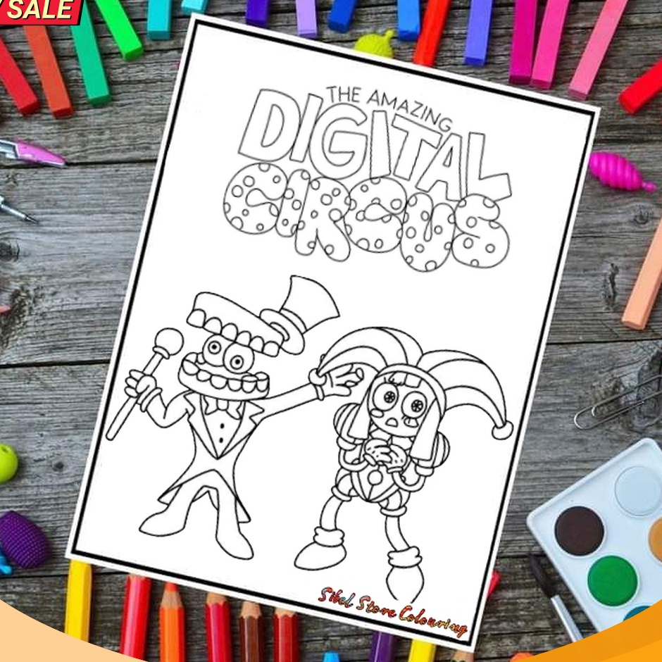 

TOP Kertas Mewarnai Gambar Anak Tema Digital Circus Kertas Brief Card