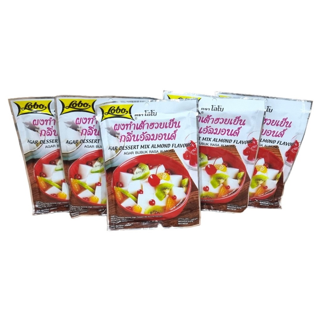 

Agar Puding Bubuk Lobo Rasa Almond Mix 130 Gram (Pack)