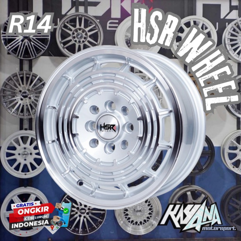 Velg Mobil Murah R14 HSR RTR Untuk Brio, Avanza, Calya, Sigra, Velg Mobil R14 Hsr Jogja