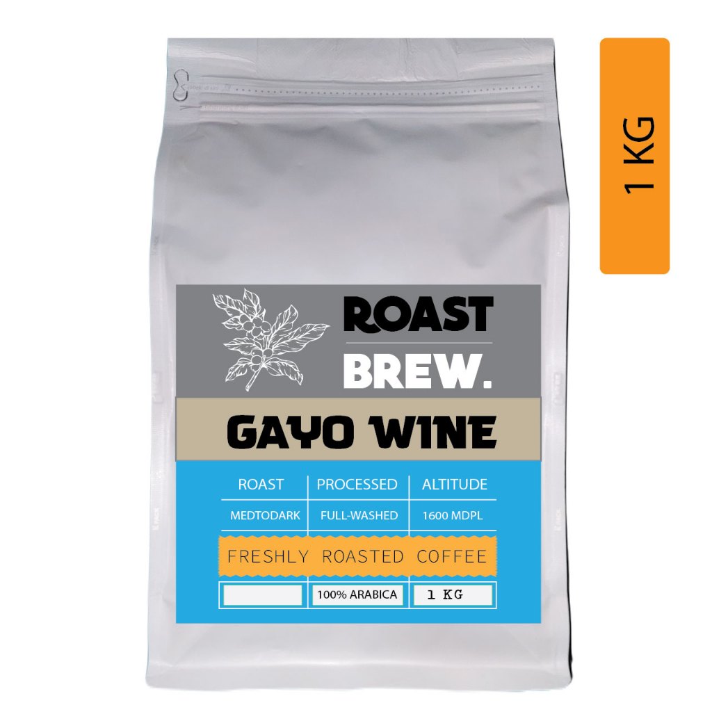 

RoastBrew Kopi Arabika Gayo Wine 1KG / 500 Gram - Fresh Arabica Coffee