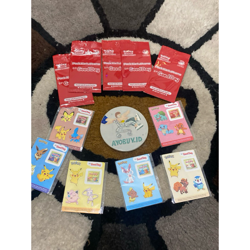 

[AYOBUY.ID] OFFICIAL POKEMON X GOOD DAY PACK KARTU PROMO KOPI GOOD DAY & STIKER