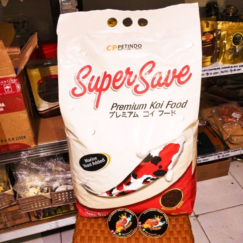 Pakan Koi Super Save Koi 5kg Koi Food SuperSave Koi 5kg size Medium 5mm