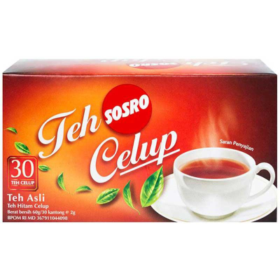 

SOSRO Teh Celup Hitam 30 Kantung Celup