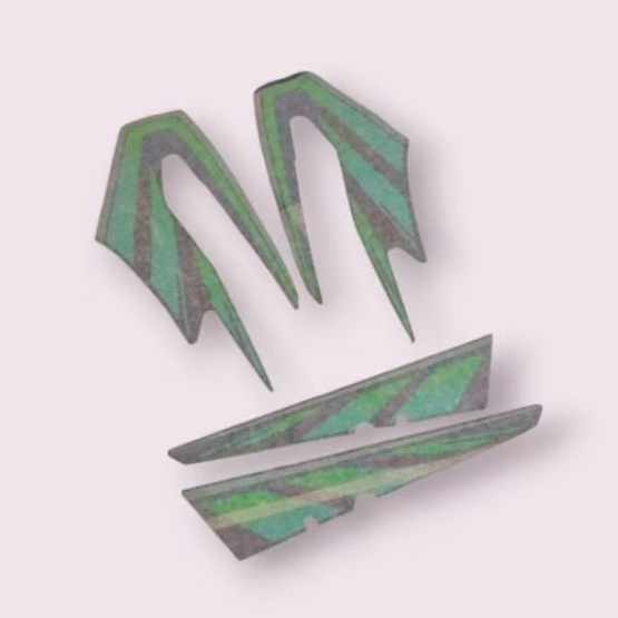 Striping Sticker Stiker List Lis Body Bodi Tangki Set Bok Aki Yamaha RX KING 96 97 Tahun 1996 1997 H