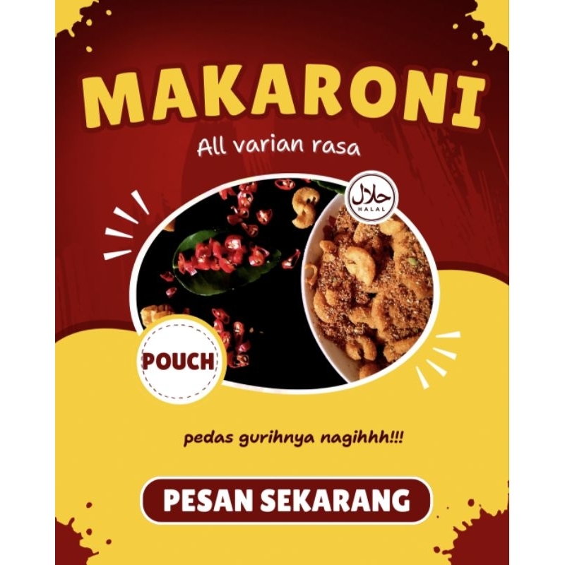 

MAKARONI KEMASAN POUCH BY KUY NYEMIL