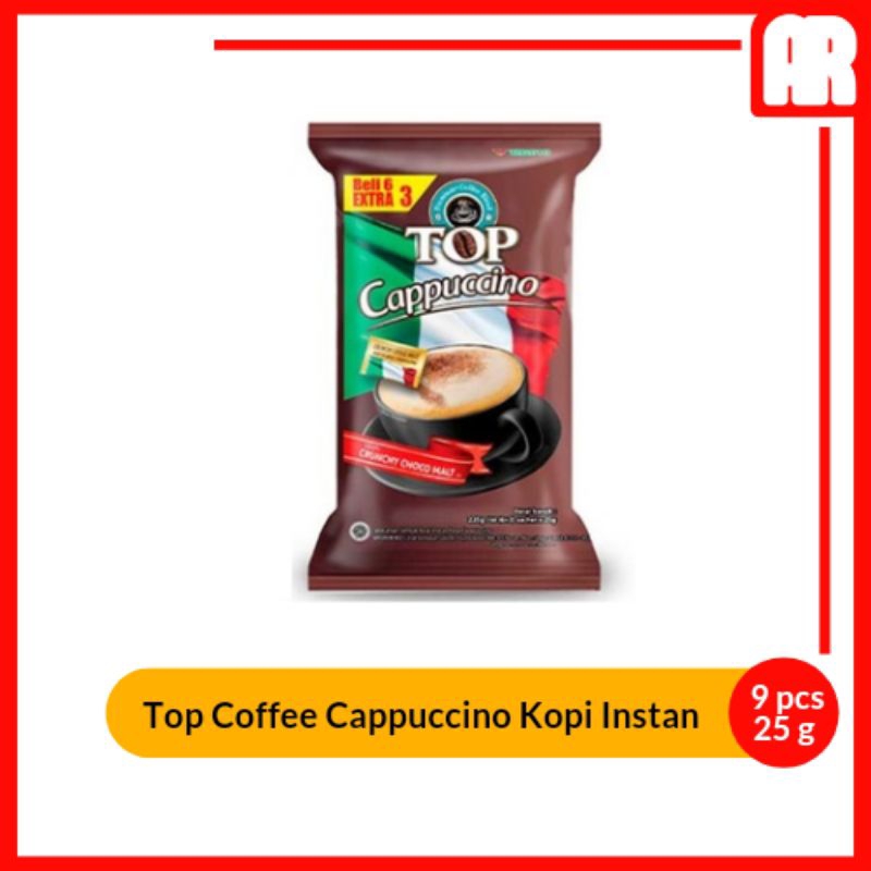 

Top Coffee Cappuccino Kopi Instan 6+3 x 25g | AR Ostore