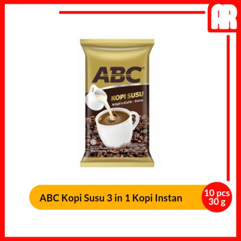 

ABC Kopi Susu 3 In 1 Kopi Instan 10 x 30g | AR Ostore