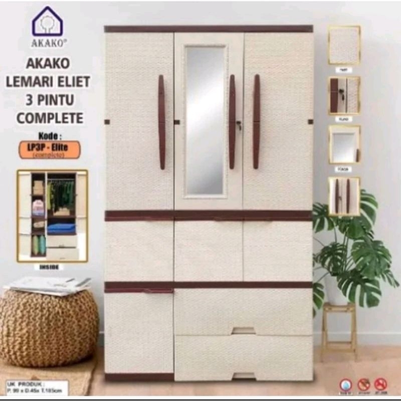 Lemari pakaian/Akako LP3P Super Jumbo