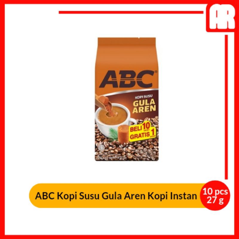 

ABC Kopi Susu Gula Aren Kopi Instan 10 x 27g | AR Ostore