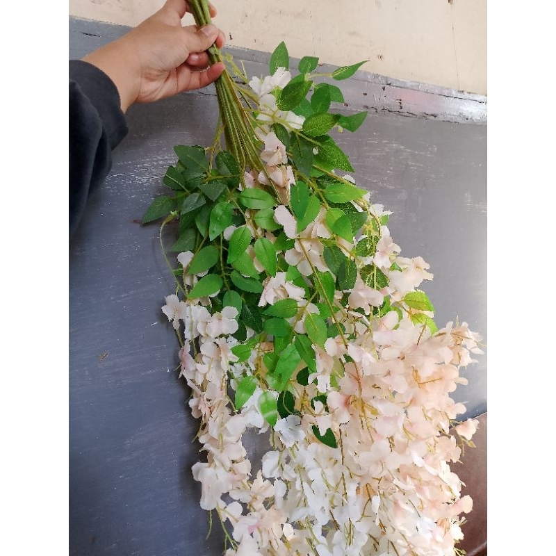 bunga plastik/bunga juntai/bunga dekorasi