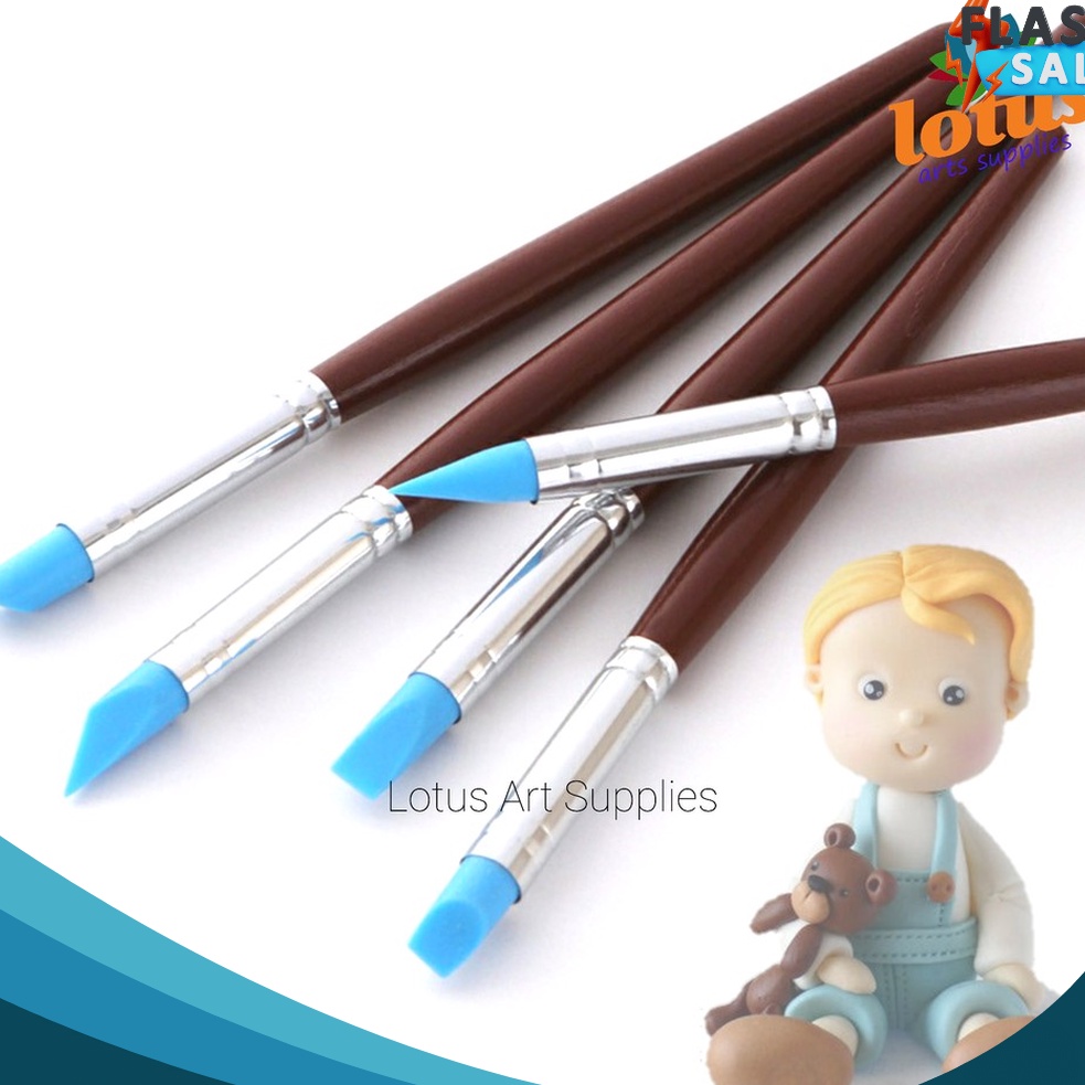 

TOP Silicone Carving Tools Alat Pottery Clay Sculpting set 5 Small