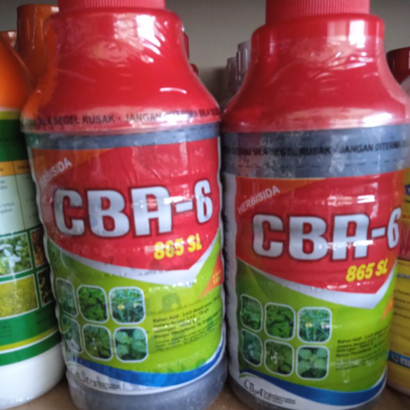 herbisida sistemik CBA 6 865 SL, kemasan 1 liter. kandungan 2,4D dimetil amina 865 g/l