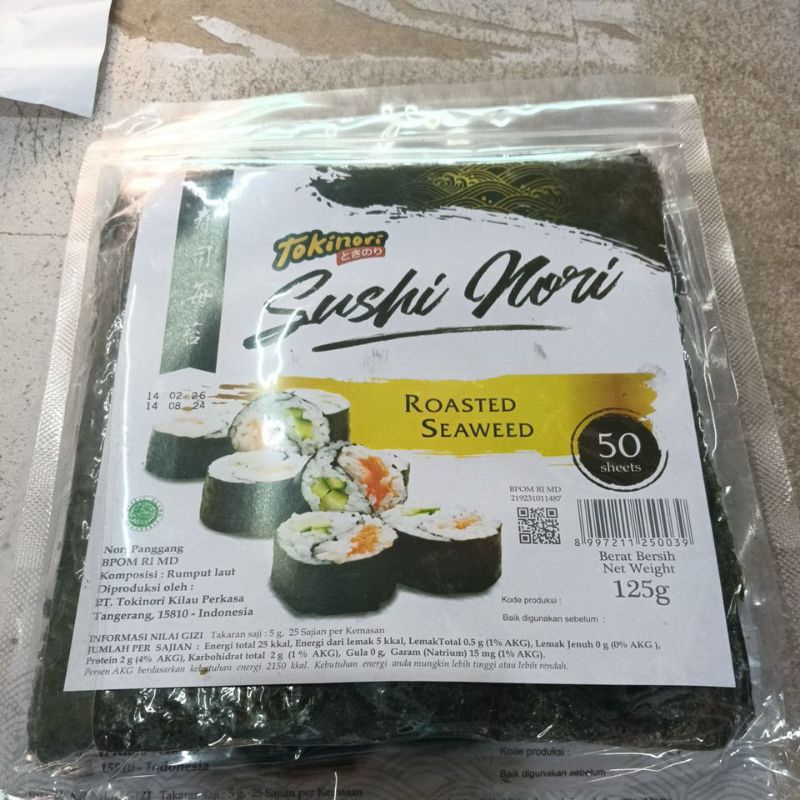 

Tokinori Shusi nori isi50 lembar