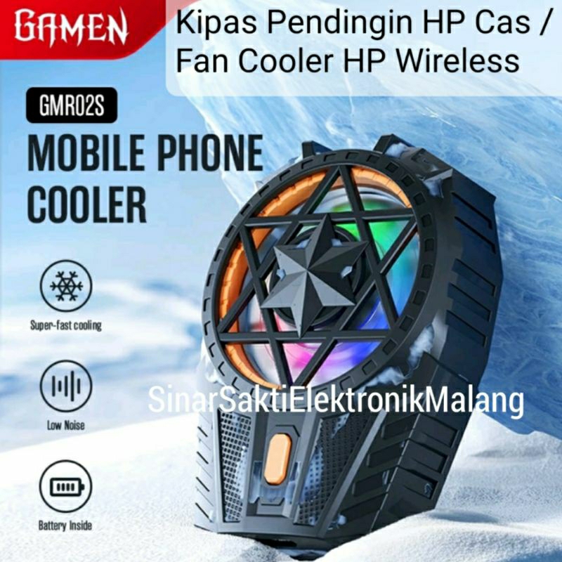 Gamen Fan Cooler Kipas Pendingin HP Gaming Radiator Wireless Cas
