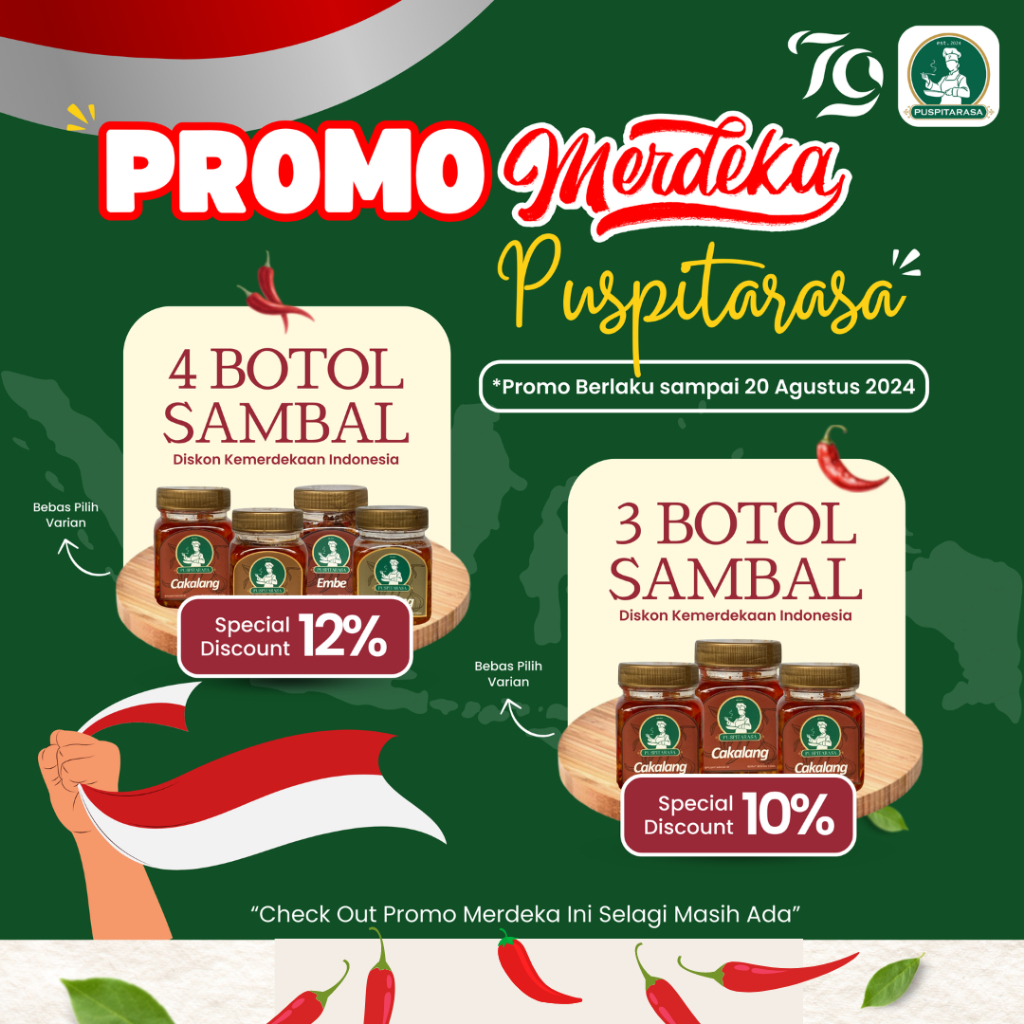 

Promo Merdeka Sambal Puspitarasa