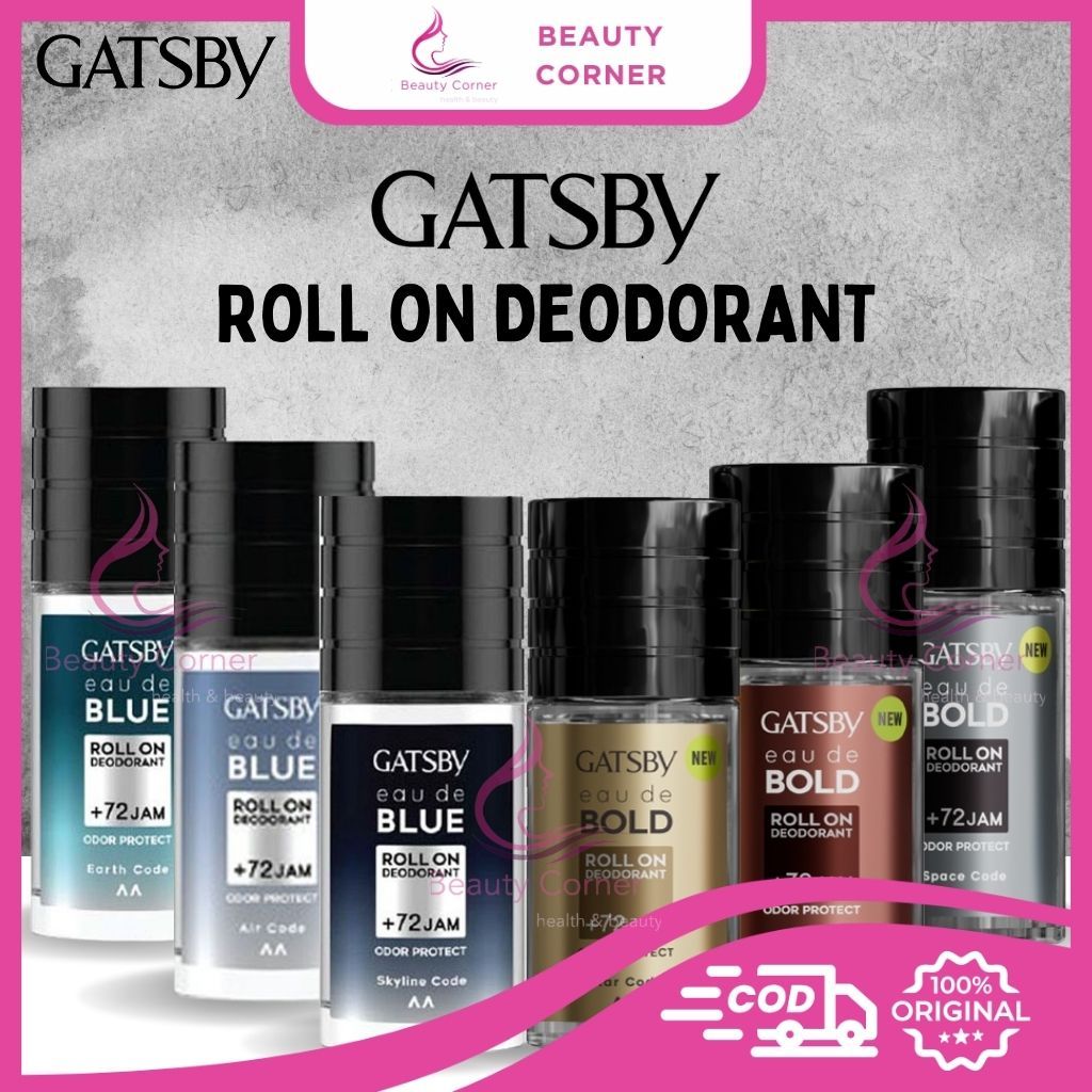 Gatsby Eau De Roll On Deodorant Blue | Bold 50ml
