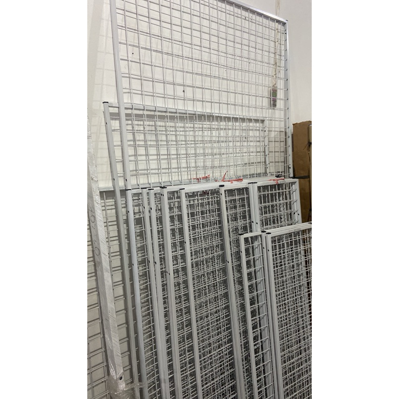 paket rak ass, 1 pcs wiremesh 100x200. 2 pcs wiremesh 100x150 dan 3 pcs kaki mundo
